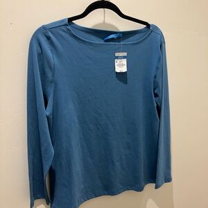 J. McLaughlin Goldie Knit Top in Denim Blue